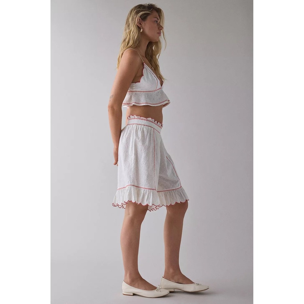NWT Out From Under Jolie Ruffle Eyelet Lace Long Bloomer Size Large - Picture 5 of 13